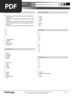 Grammar Use of English: Answer Key