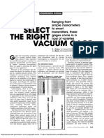 Select The Right Vacuum Gage