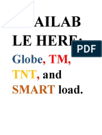 Globe, TM, TNT & SMART Load Deals + School Supplies & Ice