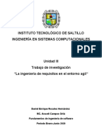 (Consulta Unidad 3) La Ingenieria de Requisitos en El Entorno Agil