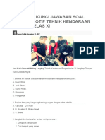 Soal Dan Kunci Jawaban Soal Uas Otomotif Teknik Kendaraan Ringan Kelas Xi