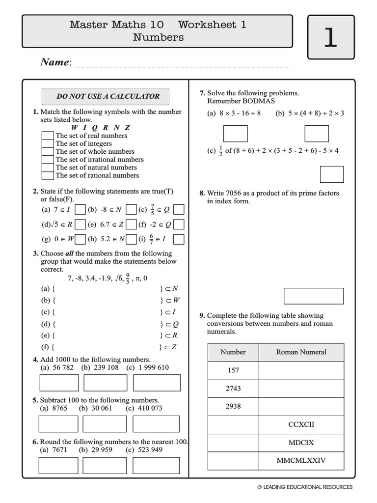 Master Maths Year 10 Pdf Interest Fraction Mathematics