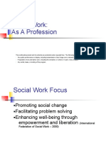 Social Work: As A Profession