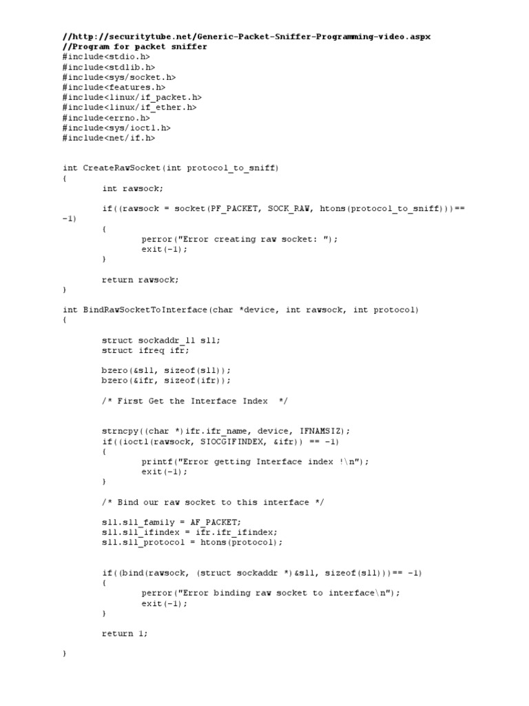 Packet Peeper Sniffer Tutorial | PDF | Computer Programming | Computer ...