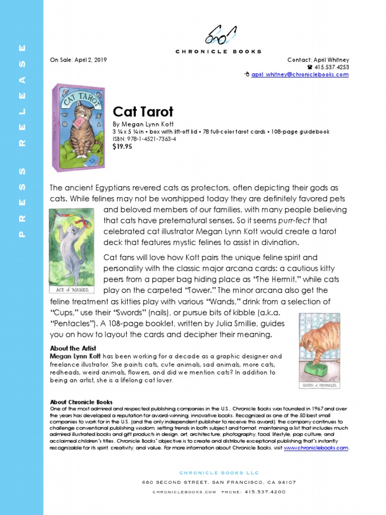 Cat Tarot Guidebook by Megan Lynn Kott | PDF