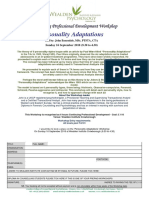 Personality Adaptations: Continuing Professional Development Workshop