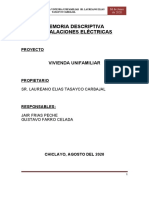 Memoria Descriptiva Inst Electricas