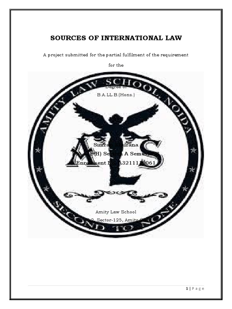 Sources of International Law Explained | PDF | Human Rights ...