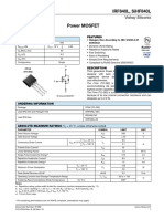 IRF840L Power MOSFET Spec Sheet