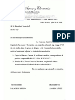 Carta A La Municipalidad Sociedad