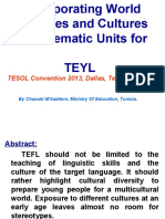 TESOL Convention 2013, Dallas, Texas USA: by Chaouki M'kaddem, Ministry of Education, Tunisia