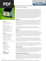 EL-SEC & EL-COR Earth Fault Relays | PDF | Relay | Materials Science