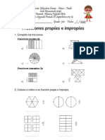 Taller de Fracciones Propias e Impropias