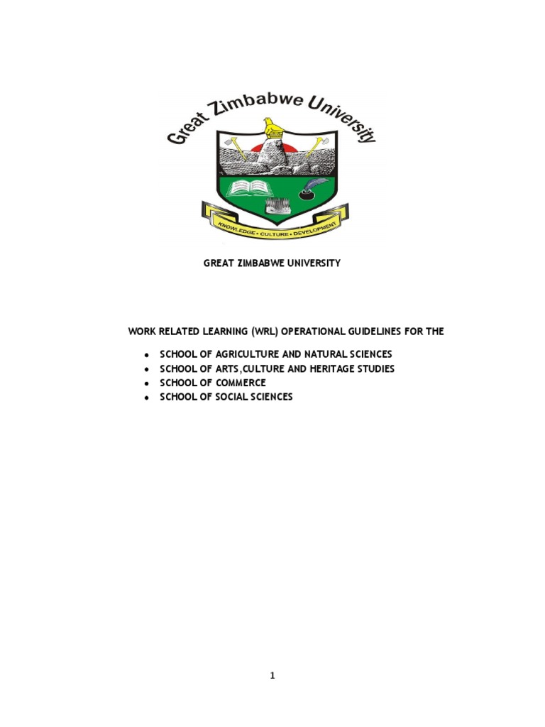 Great Zimbabwe University PDF Bachelor's Degree Academic Degree
