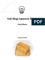 Yuki Mugi Food Menu PDF