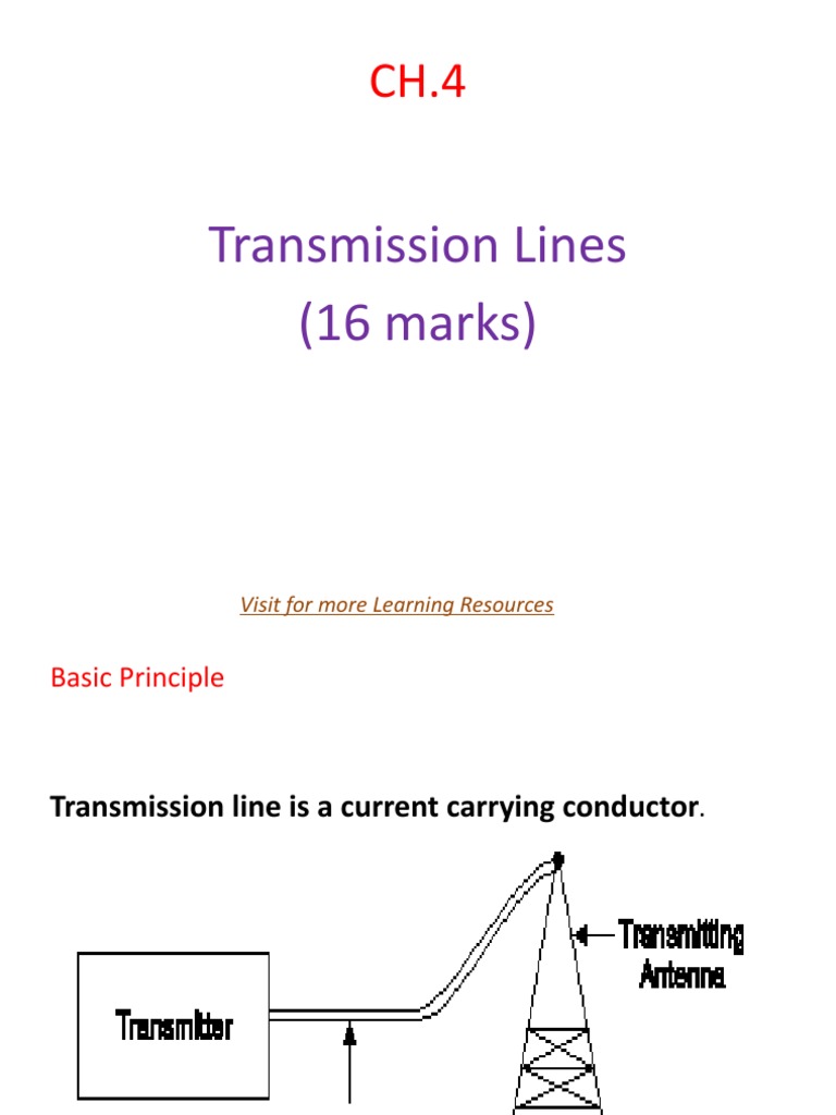 Transmission Line Parameter PDF Transmission Line Electrical