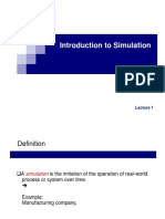 Introduction To Simulation