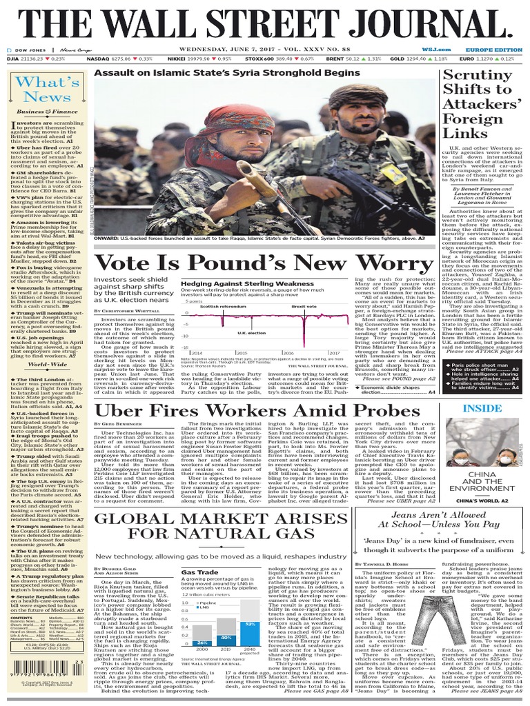 Wallstreetjournaleurope 20170607 The Wall Street Journal Europe PDF