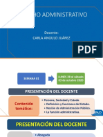 Derecho Administrativo: Docente: Carla Angulo Juárez