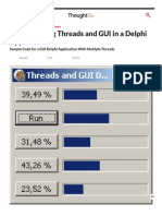 Synchronizing Threads and GUI in A Delphi Application
