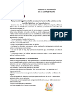 MEDIDAS DE PREVENCIÓN GASTROENTERITIS