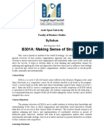 B301A: Making Sense of Strategyi: Syllabus