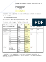 Past Verbs Ending Sound