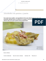 Alcachofas Con Patatas y Jamón PDF