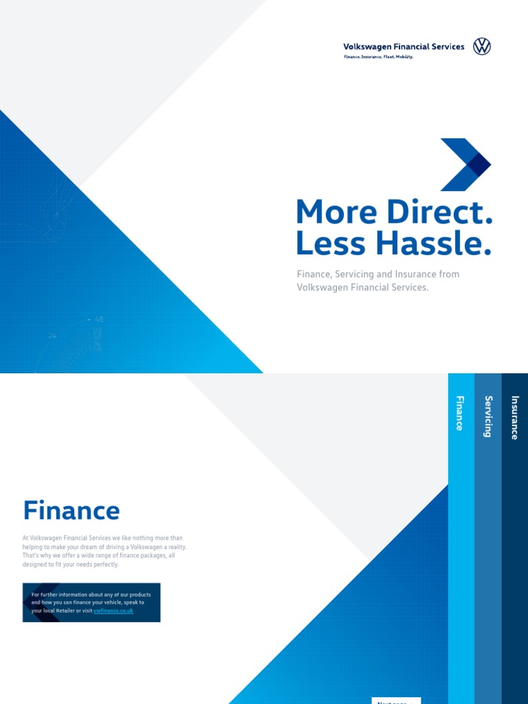 More Direct. Less Hassle. Finance, Servicing and Insurance From