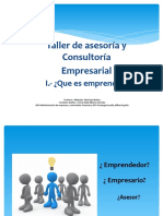 Presentación Taller de Asesoria y Consultoria Empresarial