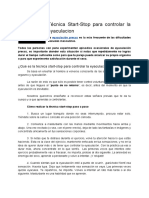 Técnica Start-Stop para Controlar La Eyaculacion PDF