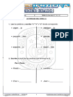 Actividad Del Tema 11 - Uso de La C - S - Z - Comunicación - 3er. Grado PDF