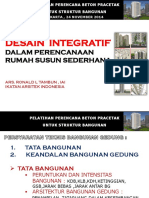 Desain Integratif Dalam Perencanaan Rumah Susun Sederhana