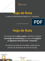 Hoja de Ruta. Tu Plan de Marketing Integral en 7 Semanas. Lleva Tu Negocio Al Siguiente Nivel.