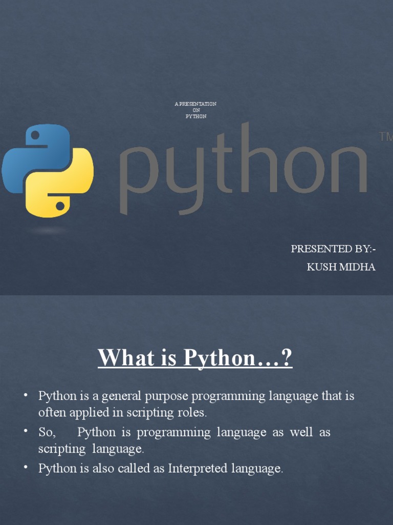 Intership Python | PDF | Python (Programming Language) | Scripting Language