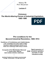 The World-Altering Forces of Industrial Capitalism, 1865-1890