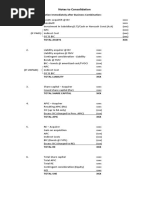 Notes To Consolidation Immediately After BusCom