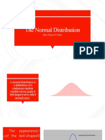 The Normal Distribution: Mary Charisse P. Nioko