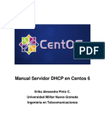 Manual Servidor DHCP en Centos 6 PDF