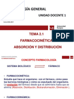 TEMA 2.1 FARMACOCINETICA I A-D