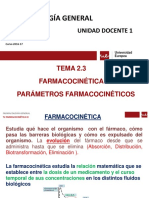 Tema 2.3. FARMACOCINETICA III. parámetros farmacocinéticos