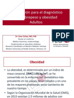 Clasificación para el disgnótico del sobrepeso y obesidad