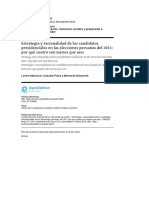 Massicot Et Al Estrategia y Racionalidad de Candidatos Presidenciales Elecciones Peruanas 2011 (2014)