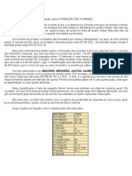 Formação de Acordes e Classificação Dos Intervalos