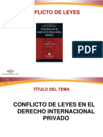 Derecho Internacional Privado, Conflicto de Leyes