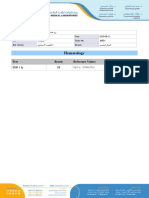 Hematology: Test Result Reference Values 35