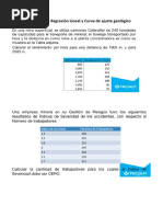 Práctica 2 Regresión Lineal y Curva de Ajuste Geológico Grupo A