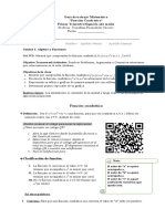 Guía de Trabajo N°6 Función Cuadrática II Medio