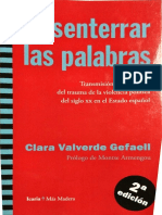 Desenterrar Las Palabras_Clara Valverde
