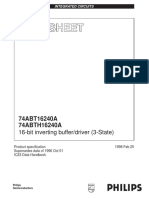 74ABT16240A 74ABTH16240A: 16-Bit Inverting Buffer/driver (3-State)